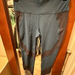 Sweaty Betty Teal and Charcoal Leggings